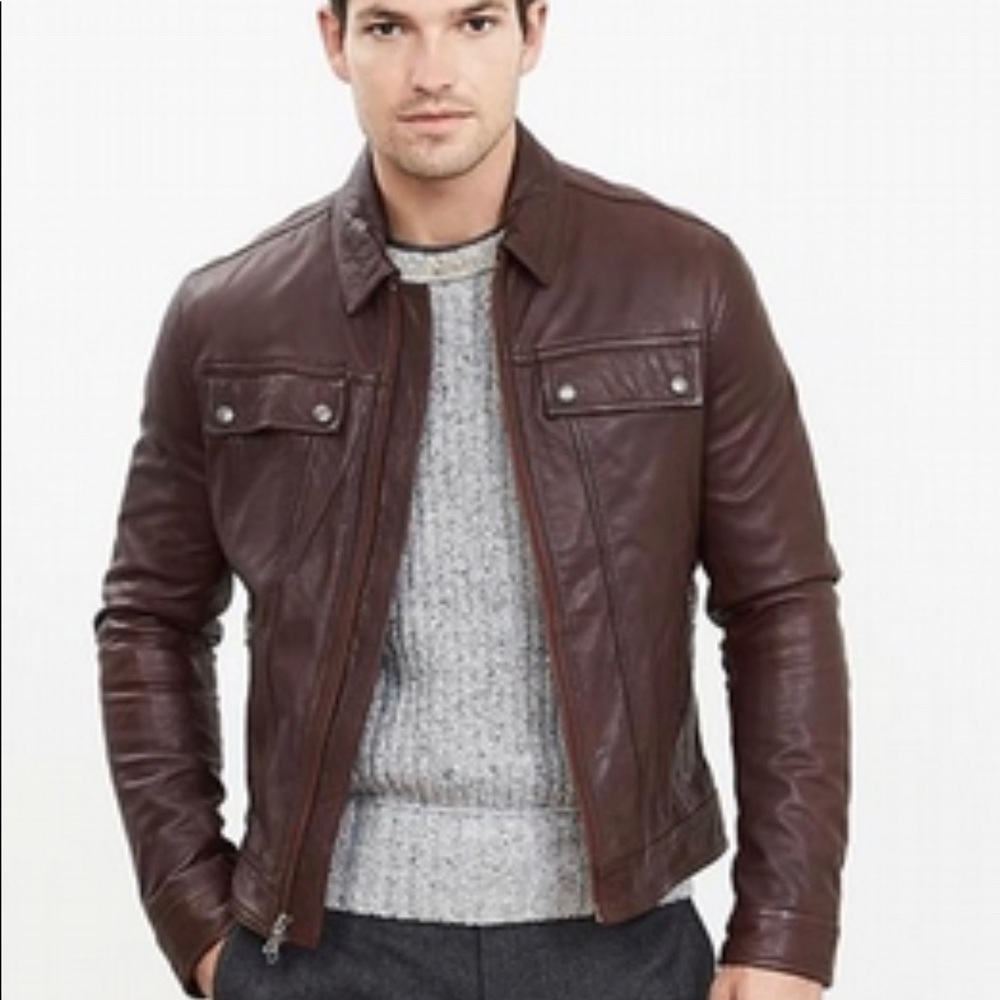 BRAND NEW, NEVER WORN Banana Republic leather jacket.